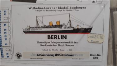 Abbildung: 4 Schiffs-Modellbaubögen