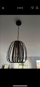 Abbildung: Lampe schwarz metall 