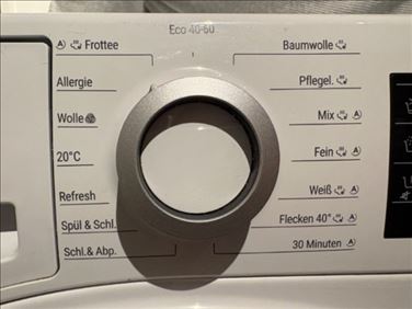 Abbildung: Waschmaschine funktionstüchtig, 