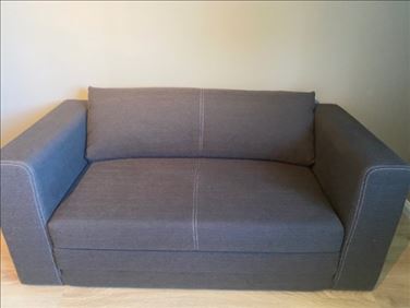 Abbildung: Schlaf Couch Ikea grau