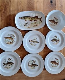 Abbildung: Vintage Fischservice 8-teilig